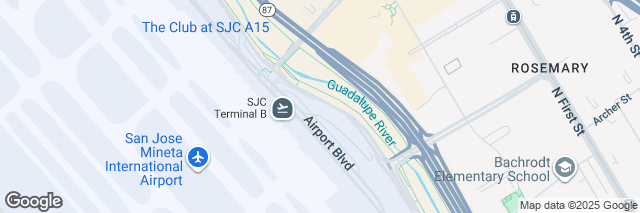 Google Maps San Jose Airport (SJC), Rental Car Center 1659 Airport Blvd, San Jose, CA 95110-1234, United States of America